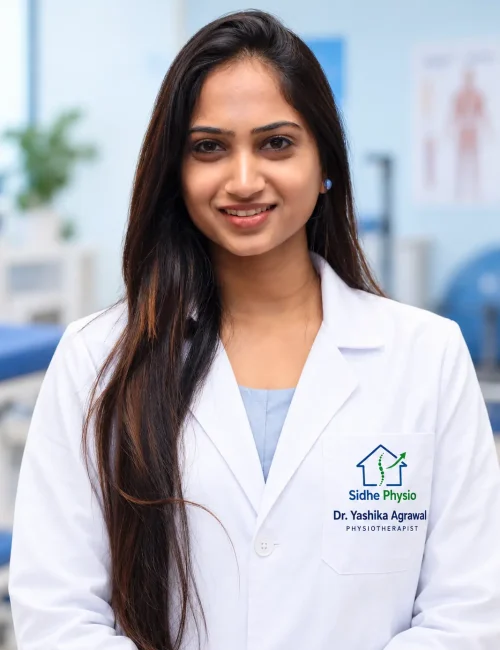 Smiling Physiotherapist in Modern Clinic